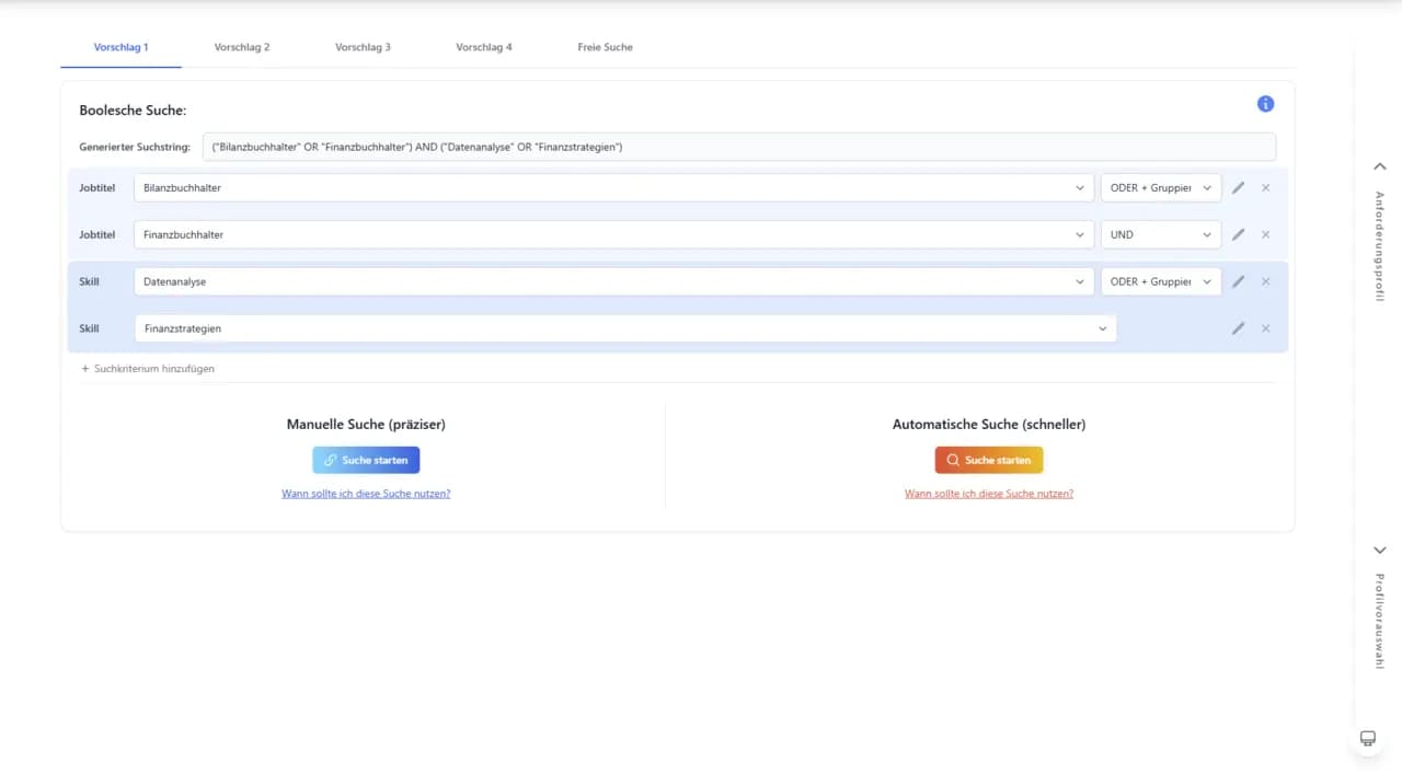 Screenshot: Quick Mode oder Control Mode